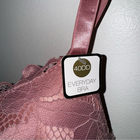NWT Adrienne Vittadini Studio Everyday Bra Size 40DDD rose color - Picture 4 of 8